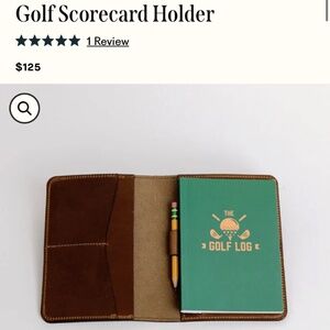 Clayton & Crume Leather Golf Scorecard Holder